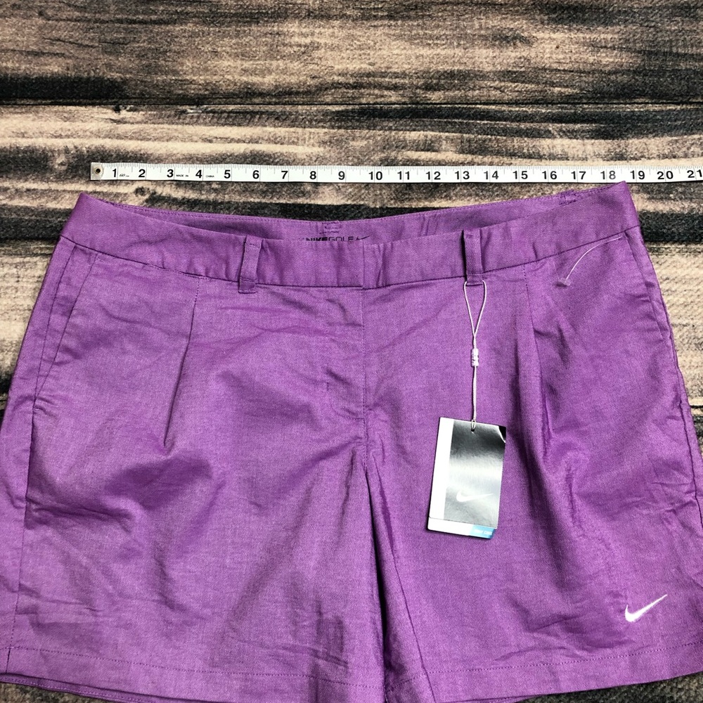 Nike Golf Oxford Shorts Size 14 Purple - Picture 7 of 7